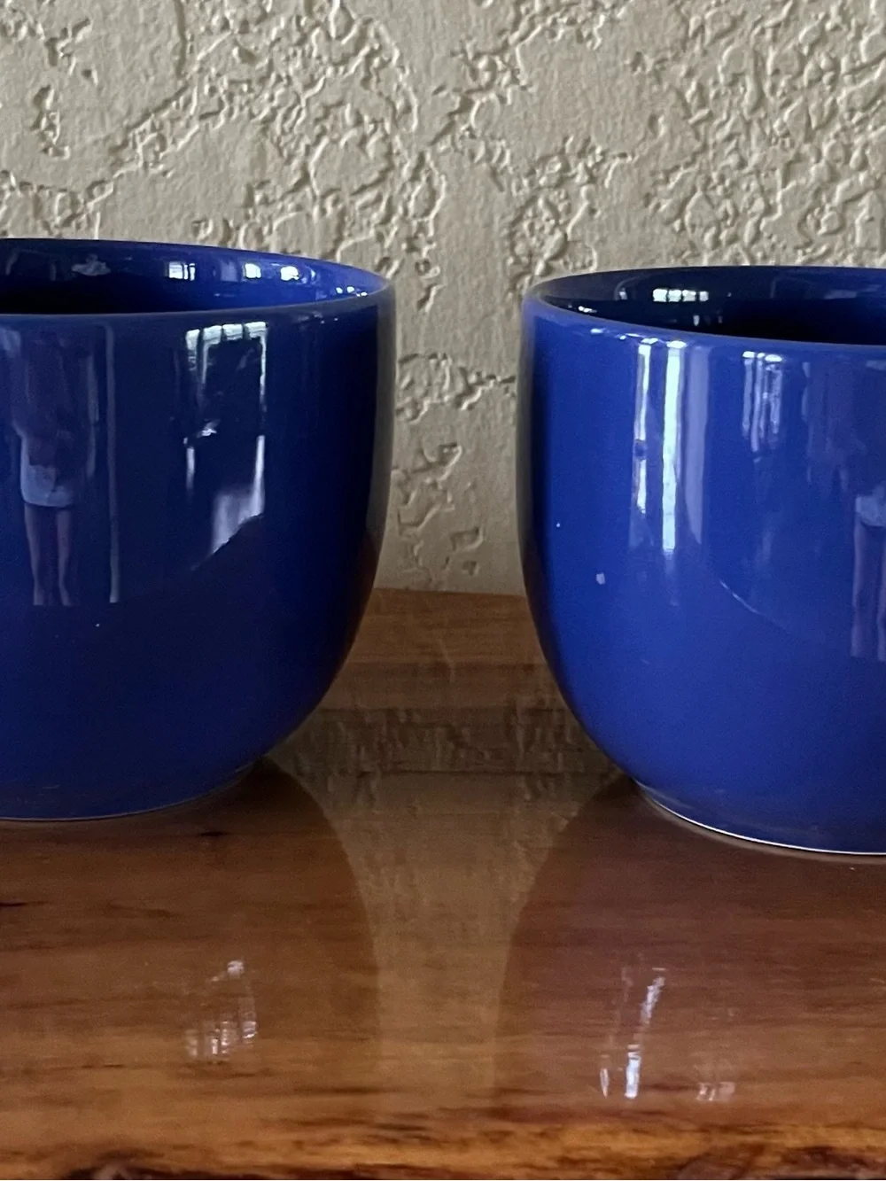 Pier 1 Cobalt Blue Ceramic Mugs - Pair